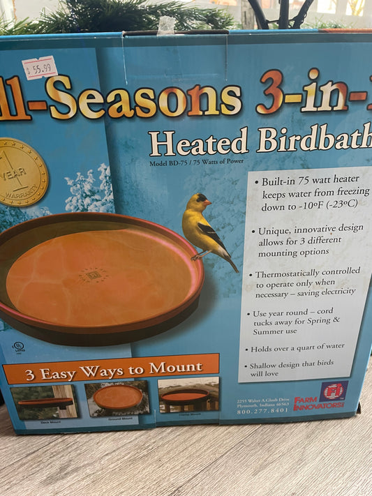 Heated Bird Bath