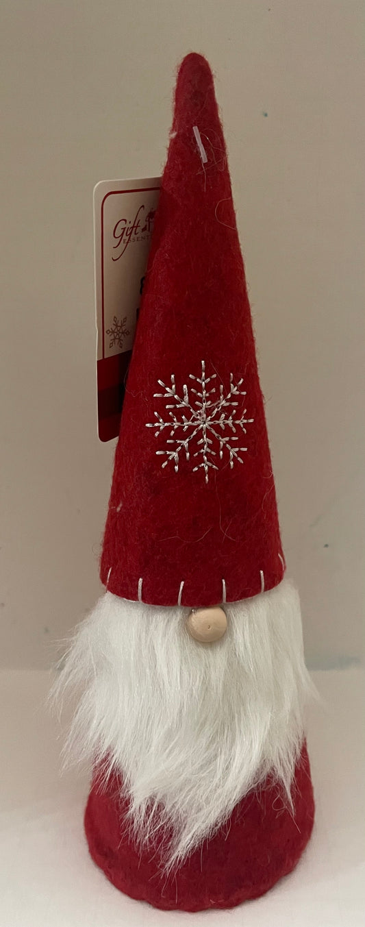 8in Red Felt Holiday Gnome