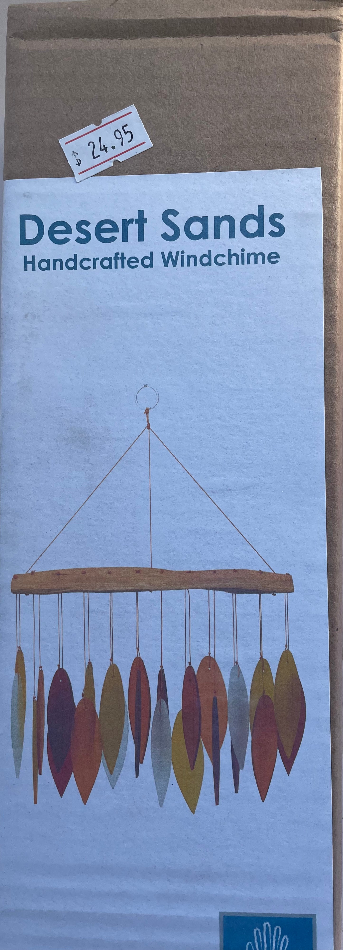 Desert Sands Driftwood and Glass Wind Chime