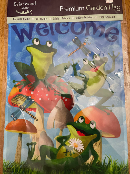 Frog Garden Flag