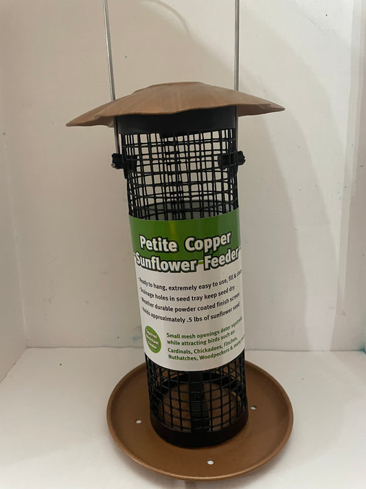 Petite Copper Sunflower Feeder